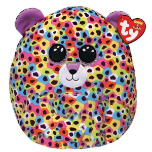 Ty Squishy Beanies 30 cm- GISELLE duhový leopard s rohem