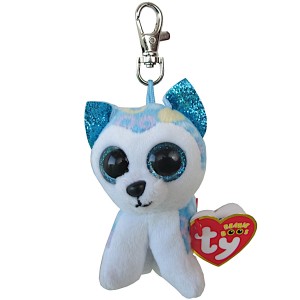 TY Beanie Boos Clip 8,5 cm - HEATHER kočka s rohem