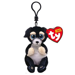 TY Beanie Bellies RANGER, Clip 8,5 cm černý pes