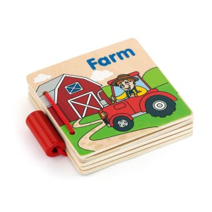 Viga Dřevěná knížka - farma