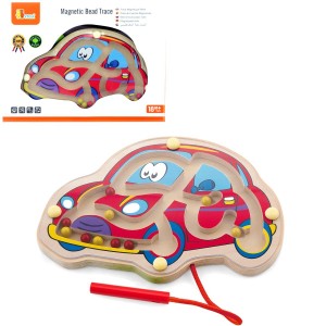 Viga 50163 Dřevěný kuličkový labyrint Autíčko