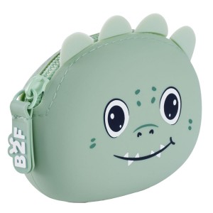 Miquelrius 19404 peněženka se zipem Puppies to go, Dino mentolový