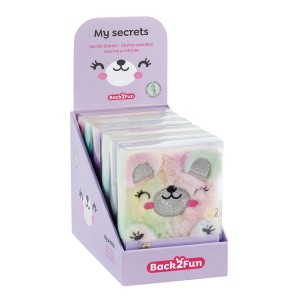 Miquelrius 7492 diař se zámkem Fluffy, mix motivů