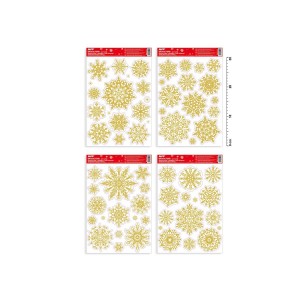 Okenní fólie vánoce glitr 8885730 20x30cm