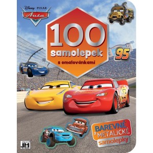 100 samolepek s omalovánkami Auta