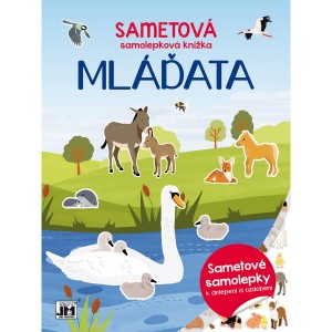 Sametová samolepková knížka 3228-9 Mláďata