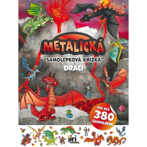 Metalická samolepková knížka 4710-8 Draci