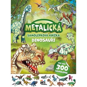 Metalická samolepková knížka 4709-2 Dinosauři