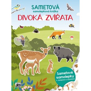 Sametová samolepková knížka 3227-2 Divoká zvířata