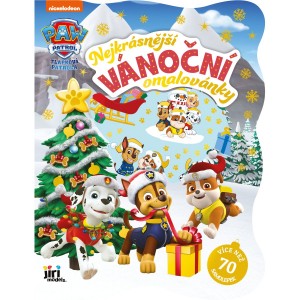 Nejkrásnější 4492-3 vánoční omalovánky se samolepkami Tlapková patrola