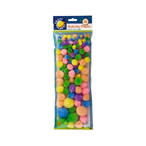 Pompoms 6621107 mix pastelových 100 ks