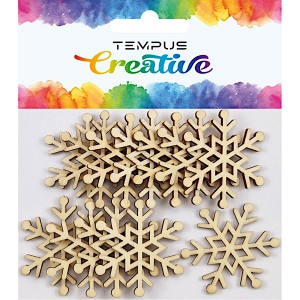 Výřezy 32995 dřevěné vločky č.07 12ks