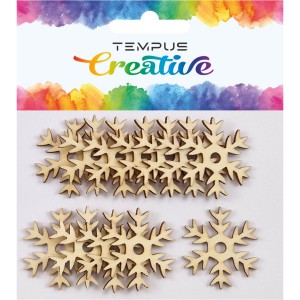 Výřezy 83298 dřevěné vločky č.06 12ks
