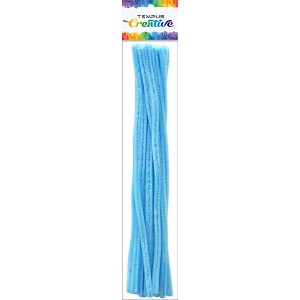 Drátek 36566 plyšový 30 cm modrý světlý 20ks