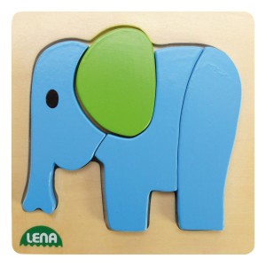 Lena 32061 Dřevěné puzzle - slon
