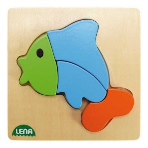 Lena 32068 Dřevěné puzzle - ryba