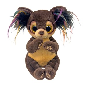 TY 37393 Beanie Boos 15 cm - Čivava Toffee s velkýma, třpytivýma žlutýma očima