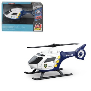 Vrtulník 25225 policie, na baterie, světlo, zvuk, setrvačník