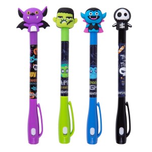 Colorino 01850PTR kuličkové pero kombinované s veselými koncovkami v příšerek (4 motyvy)