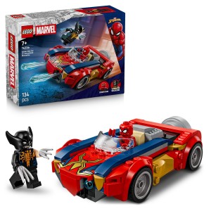 LEGO® Super Heroes 76336 Spider-Man a auto vs. venomizovaný Wolverine  (Věk 7+)