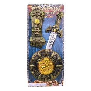 Meč 20930 se štítem na kartě, 45 x 12 x 2,5 cm