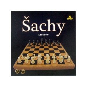 Dřevěné šachy 21x21cm