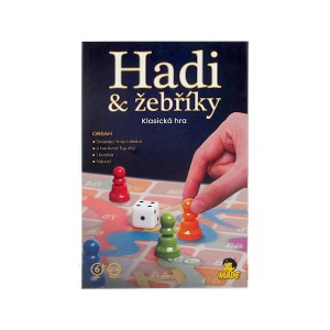 Hadi a žebříky, 34x34cm