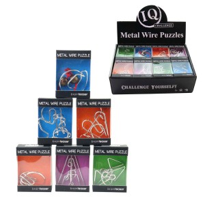 Hlavolam 23051 kovový různé druhy 6,4 x 8,5 x 2,6cm