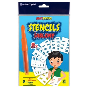 Centropen 7105-9996 Šablona k foukacím fixám  sada D