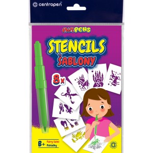 Centropen 7101-9996 Šablona k foukacím fixám sada B