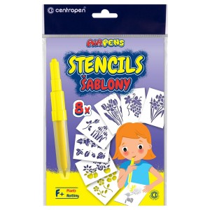 Centropen 7113-9996 Šablona k foukacím fixám sada F