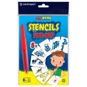 Centropen 7111-9996 Šablona k foukacím fixám sada K