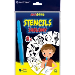 Centropen 7100-9996 Šablona k foukacím fixám, sada N