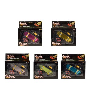 Skateboard 06913 na prst, kovový, 9 cm