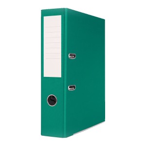 Pákový pořadač Basic-S s kovovou lištou, PP, A4/75mm, zelený