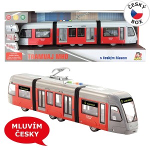 Tramvaj na setrvačník se světlem a hudbou