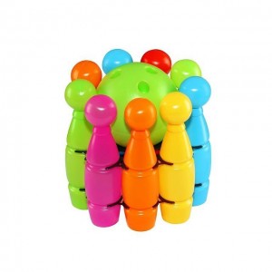 Kuželky maxi v košíku