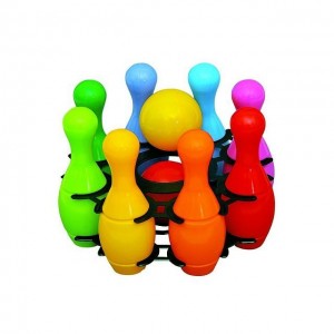 Kuželky malé v košíku 8 ks