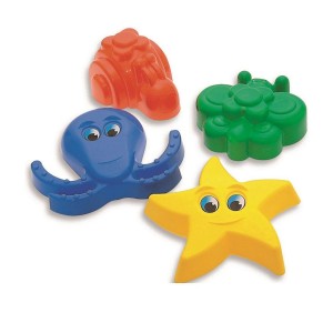 Formičky 16607 do písku velké - hvězda, motýlek, šnek a chobotnice (4 ks) Adriatic