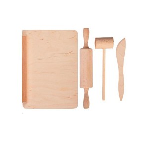 Dřevěná kuchyňská sada 02704 na hraní pro děti