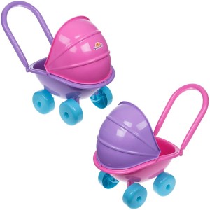 Plastový kočárek pro panenky hluboký