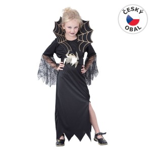 Kostým na karneval - Černá královna (vel.130-140 cm)